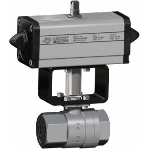 Βάνα 2οδη ανοξείδωτη σειρά 400 διπλής ενέργειας