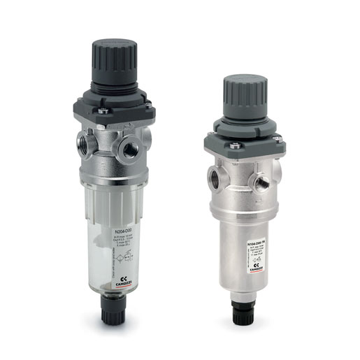 Filter Regulator with Semi-Automatic Drain Series N, M, MC, MX2 & MX3