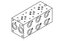 Hydraulic Manifolds NG6 with side ports for A-B